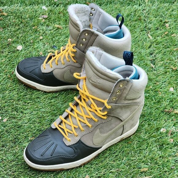 NIKE DUNK SKY HI - Womens Winter Wedges - SIZE 8 - Picture 3 of 9